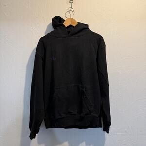 vintage 2000s baggy boxy shaka wear custom black hoodie